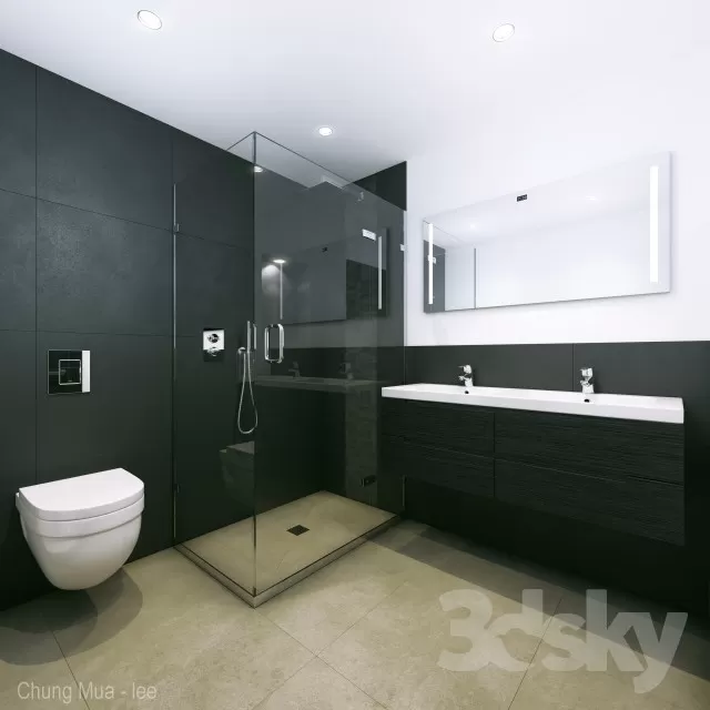 BATHROOM - BATH CUBICLE 3D MODELS