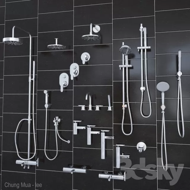 3DSKYFREE – BATHROOM - BATH CUBICLE 3DS MAX MODELS