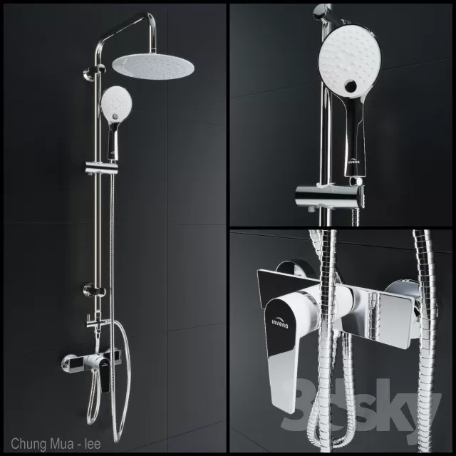3DSKYFREE – BATHROOM - BATH CUBICLE 3DS MAX MODELS