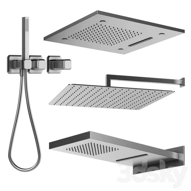 3DSKYFREE – BATHROOM - BATH CUBICLE 3DS MAX MODELS