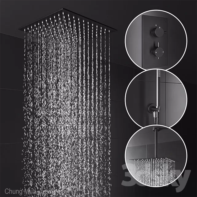 3DSKYFREE – BATHROOM - BATH CUBICLE 3DS MAX MODELS