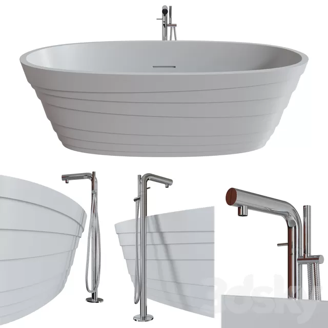 3DSKYFREE – BATHROOM - BATHTUB 3DS MAX MODELS