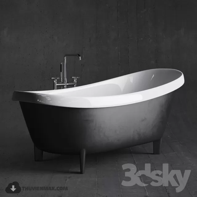 3DSKYFREE – BATHROOM - BATHTUB 3DS MAX MODELS