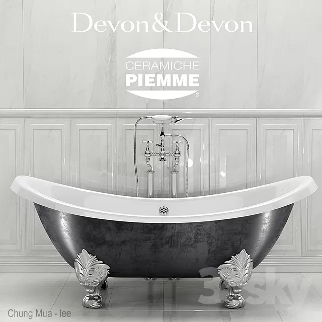 3DSKYFREE – BATHROOM - BATHTUB 3DS MAX MODELS