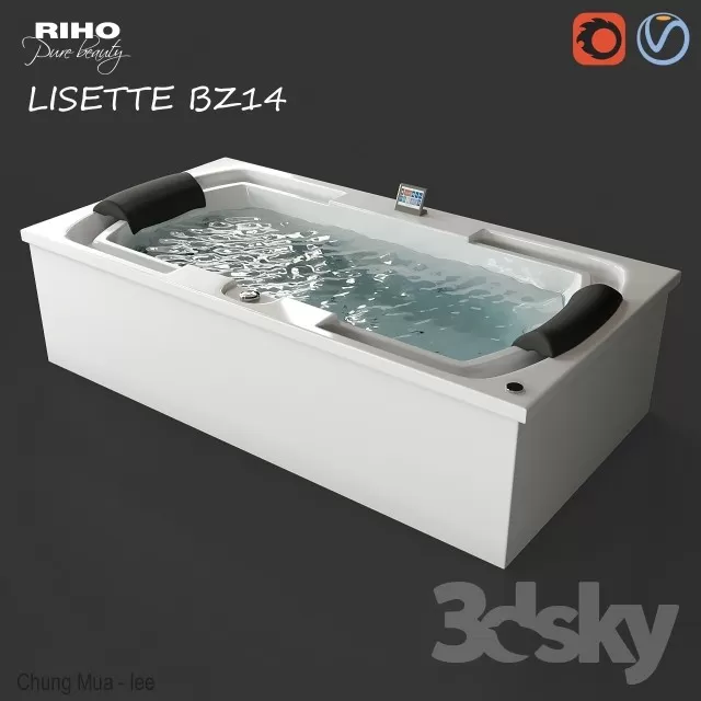 3DSKYFREE – BATHROOM - BATHTUB 3DS MAX MODELS