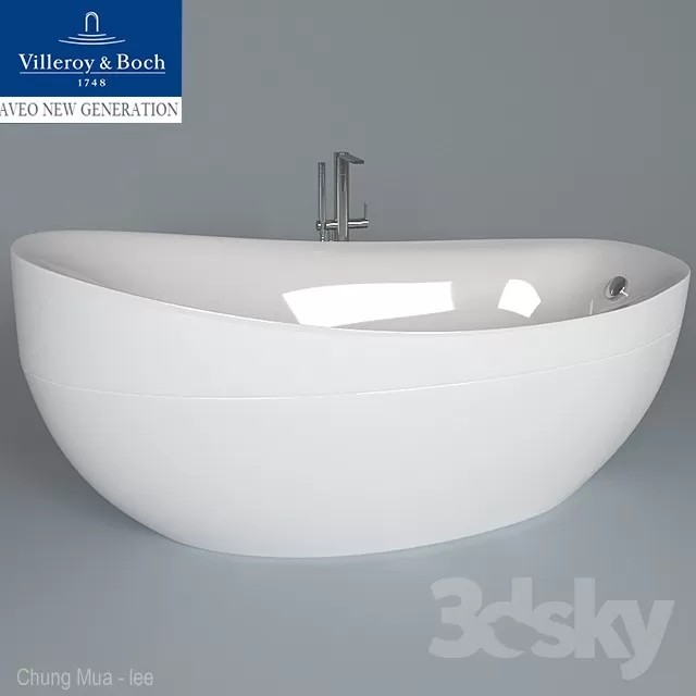 3DSKYFREE – BATHROOM - BATHTUB 3DS MAX MODELS