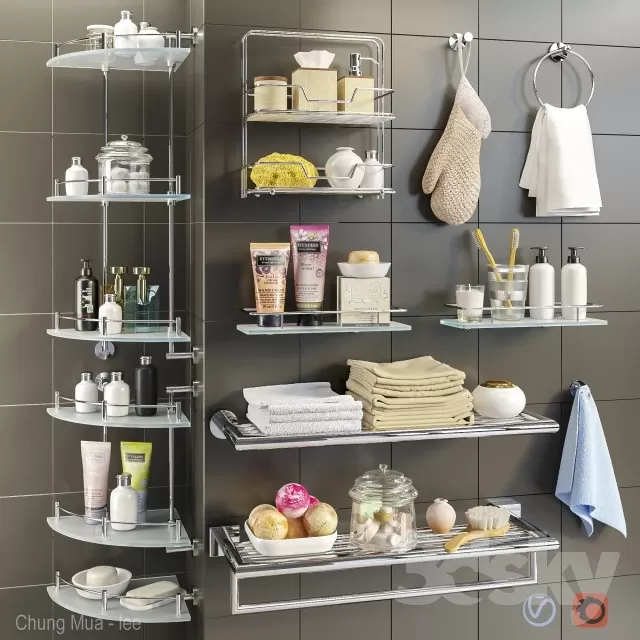 3DSKYFREE – BATHROOM - DECOR 3DS MAX MODELS