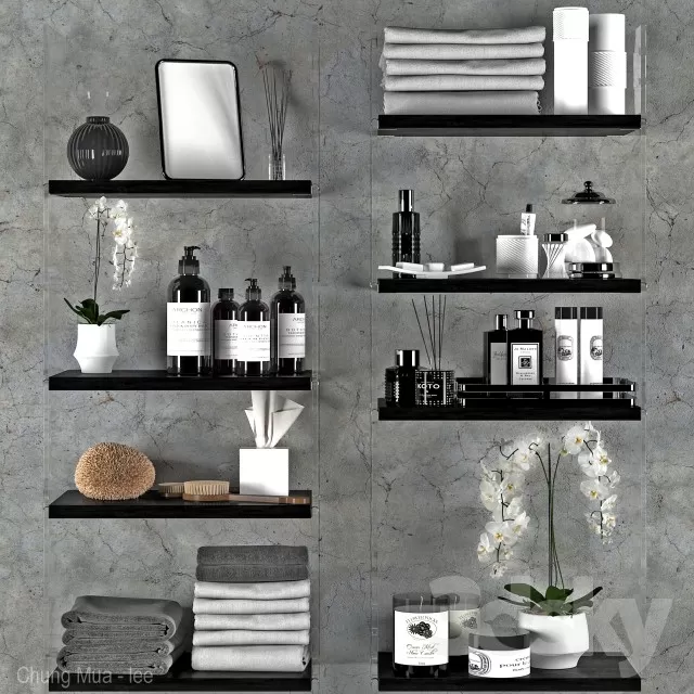 3DSKYFREE – BATHROOM - DECOR 3DS MAX MODELS