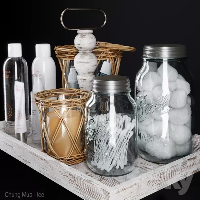 3DSKYFREE – BATHROOM - DECOR 3DS MAX MODELS