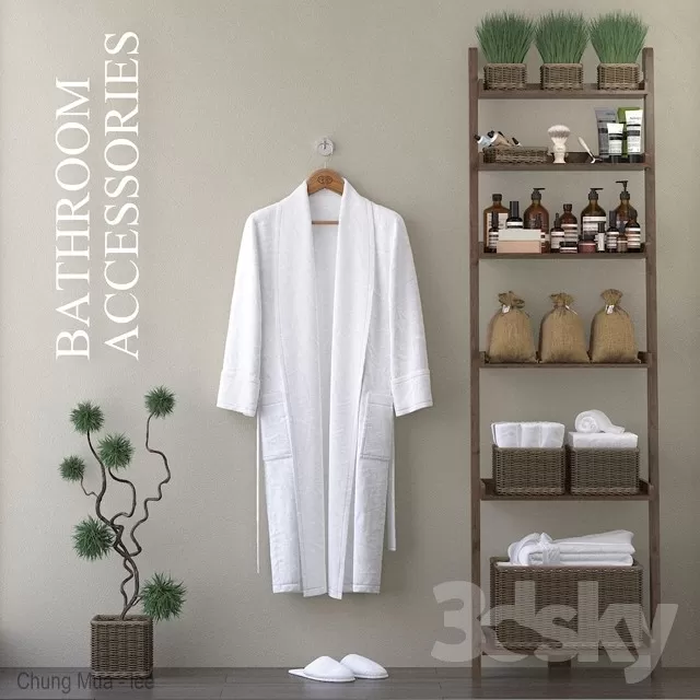 3DSKYFREE – BATHROOM - DECOR 3DS MAX MODELS