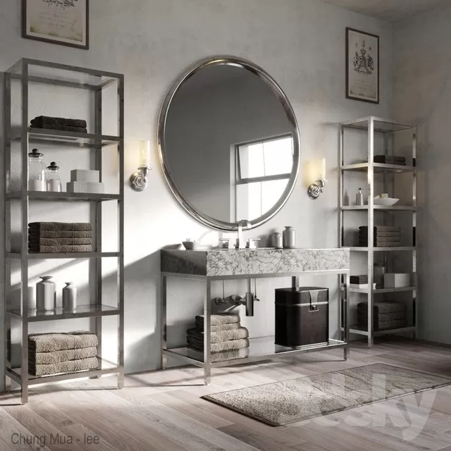 3DSKYFREE – BATHROOM - DECOR 3DS MAX MODELS