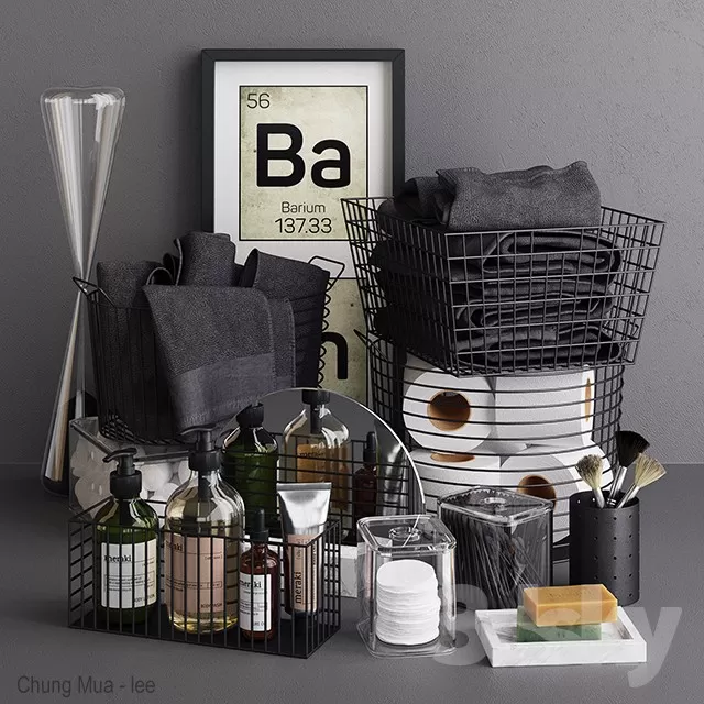 3DSKYFREE – BATHROOM - DECOR 3DS MAX MODELS