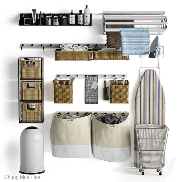 3DSKYFREE – BATHROOM - DECOR 3DS MAX MODELS