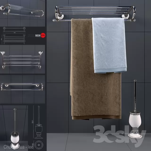 3DSKYFREE – BATHROOM - DECOR 3DS MAX MODELS