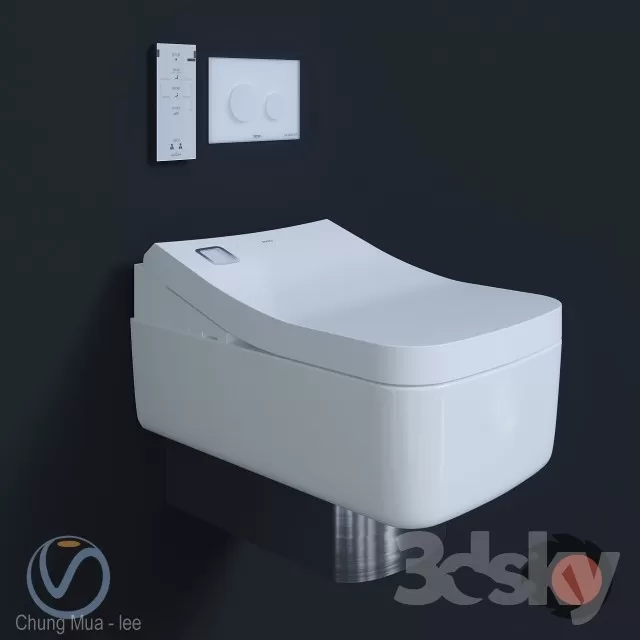 3DSKYFREE – BATHROOM - TOILET 3DS MAX MODELS