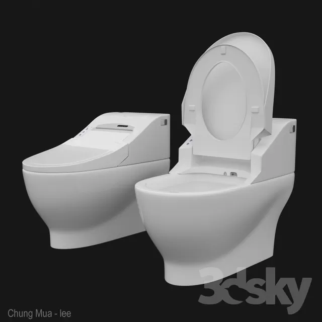 3DSKYFREE – BATHROOM - TOILET 3DS MAX MODELS