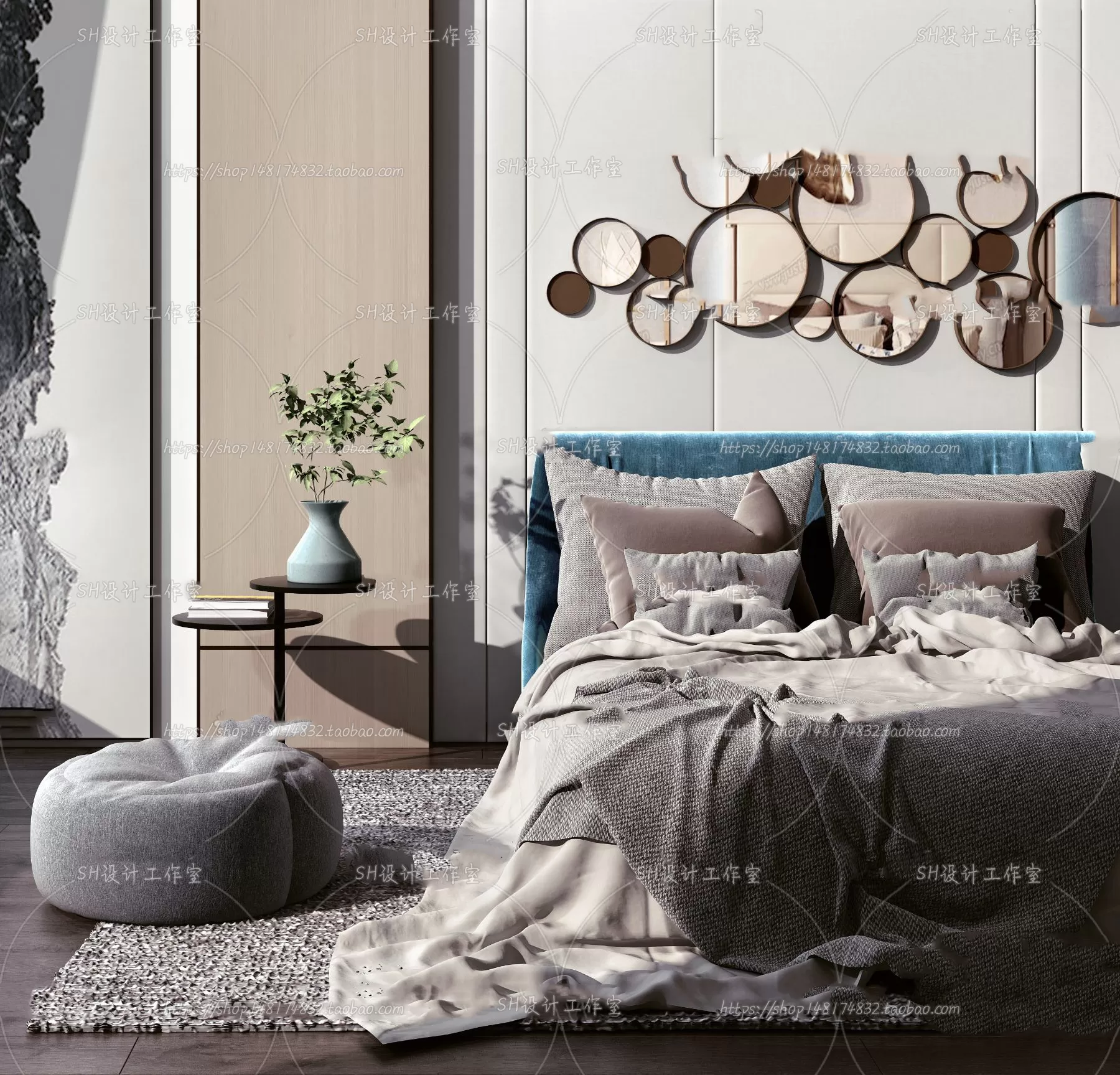 3DSKYFREE – BED 3DS MAX MODELS