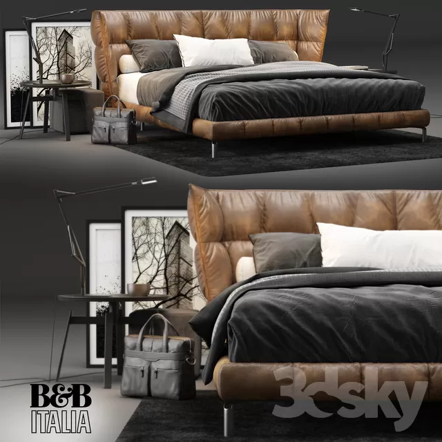 3DSKYFREE – BED 3DS MAX MODELS