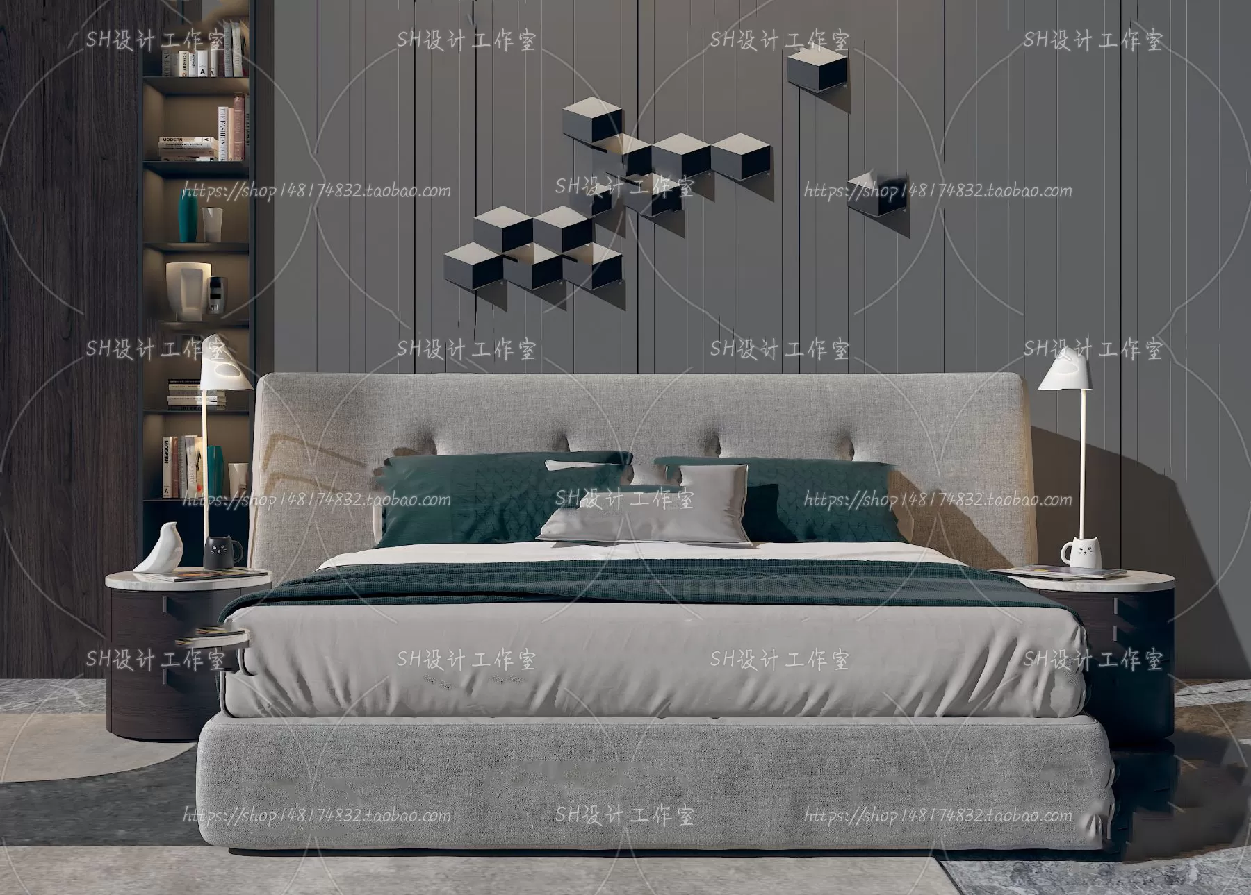 3DSKYFREE – BED 3DS MAX MODELS