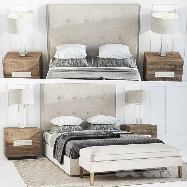 3DSKYFREE – BED 3DS MAX MODELS