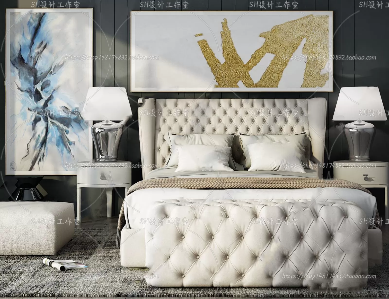 3DSKYFREE – BED 3DS MAX MODELS