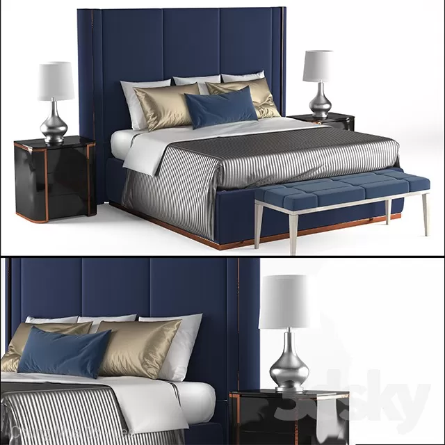 3DSKYFREE – BED 3DS MAX MODELS