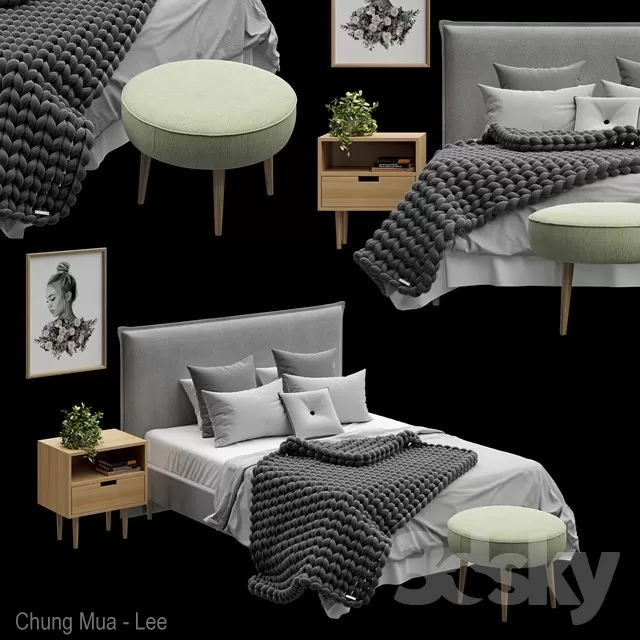 3DSKYFREE – BED 3DS MAX MODELS