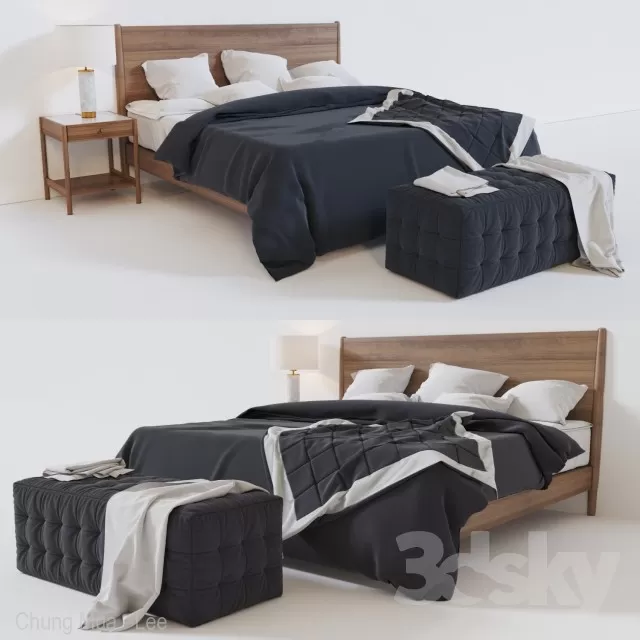 3DSKYFREE – BED 3DS MAX MODELS