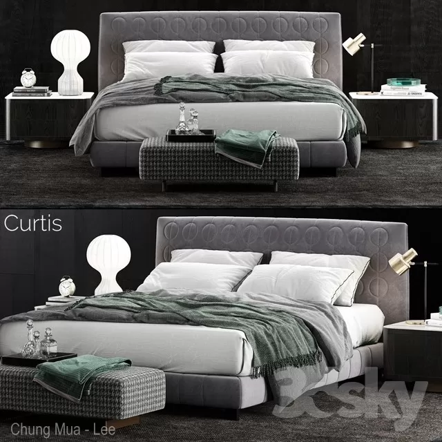 3DSKYFREE – BED 3DS MAX MODELS