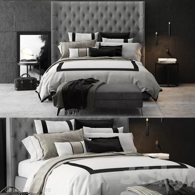 3DSKYFREE – BED 3DS MAX MODELS