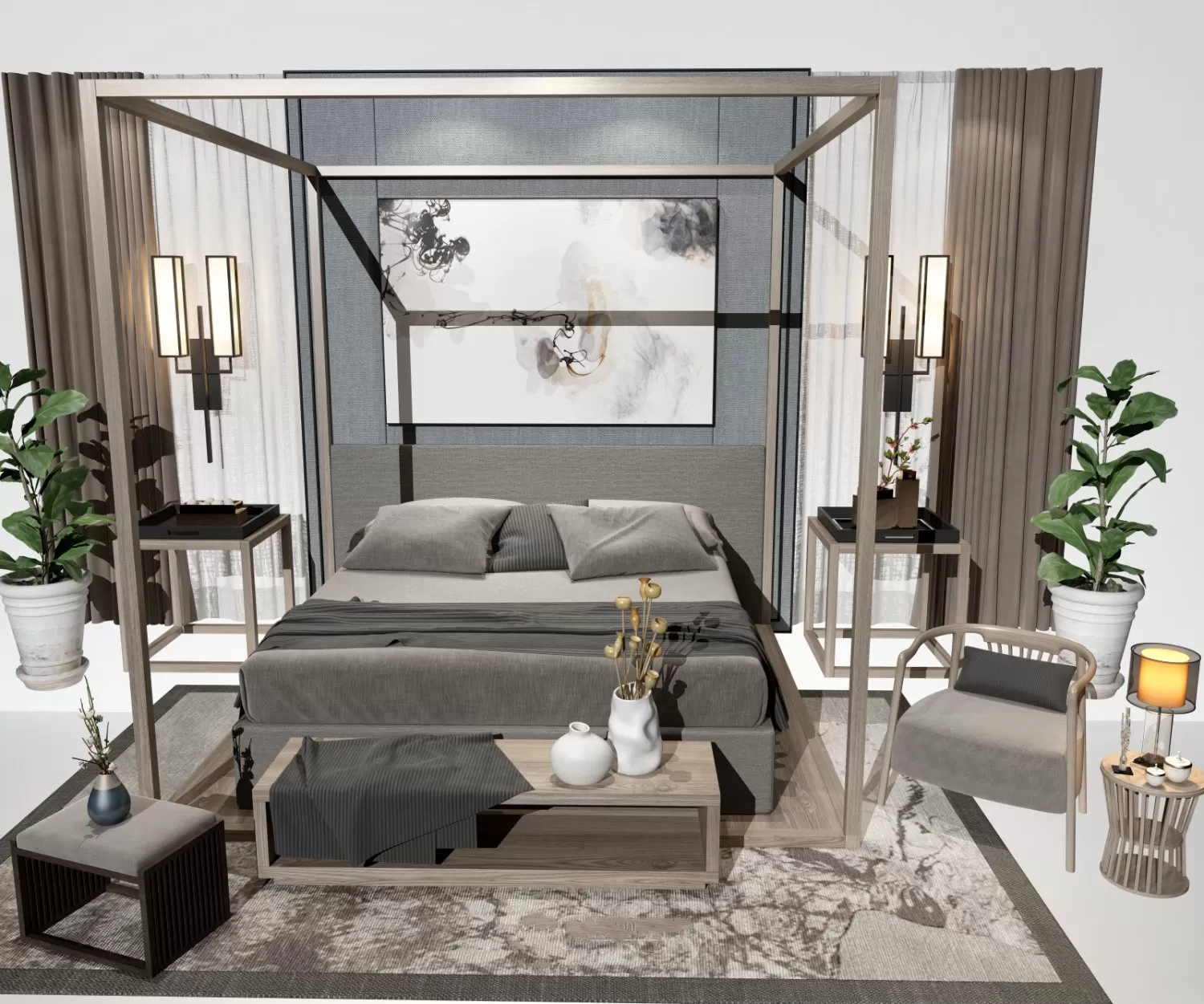 3DSKYFREE – BED 3DS MAX MODELS