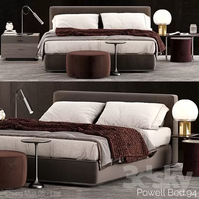3DSKYFREE – BED 3DS MAX MODELS