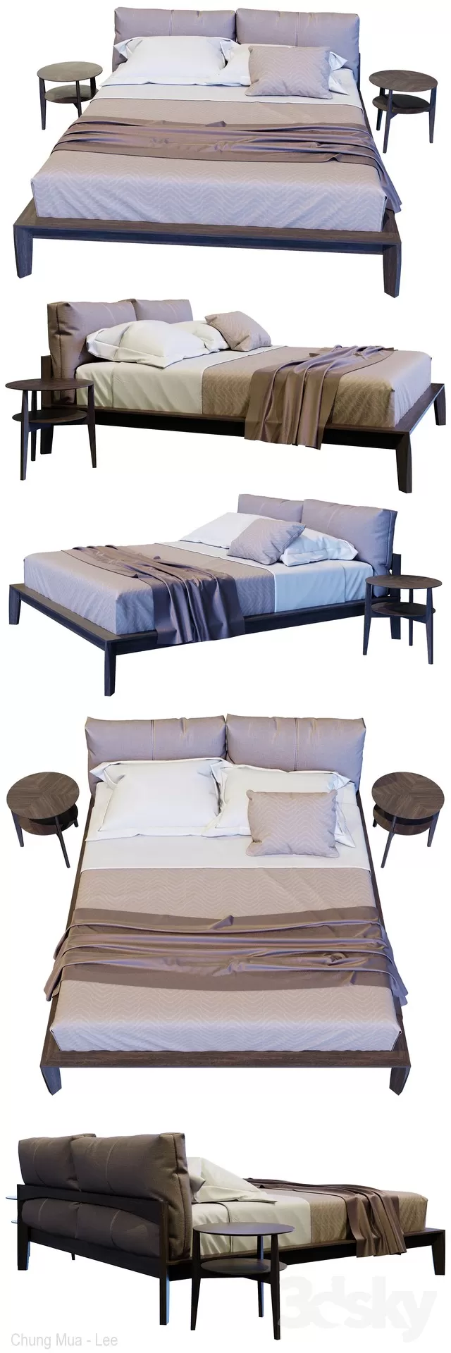 3DSKYFREE – BED 3DS MAX MODELS