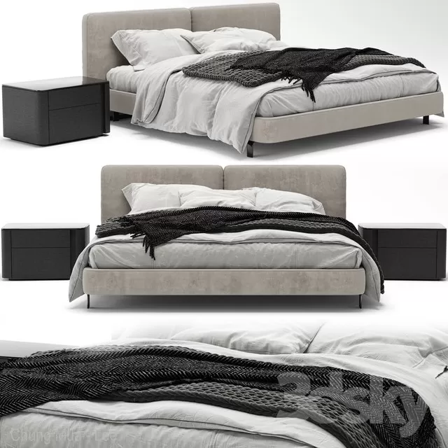 3DSKYFREE – BED 3DS MAX MODELS