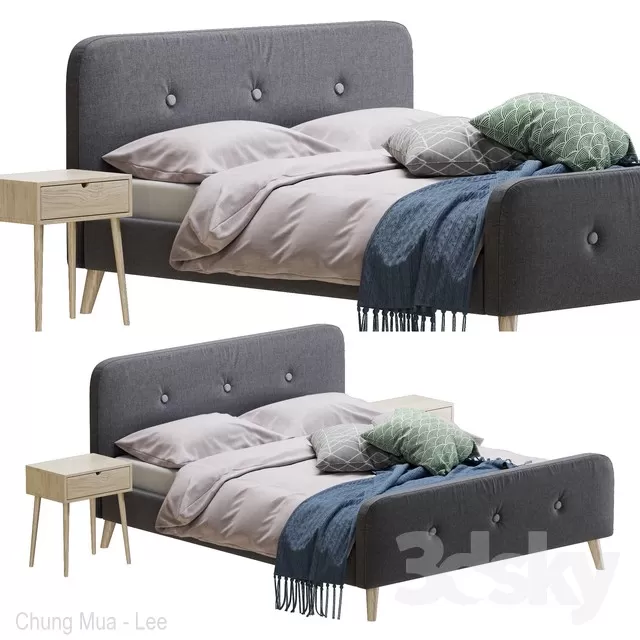 3DSKYFREE – BED 3DS MAX MODELS