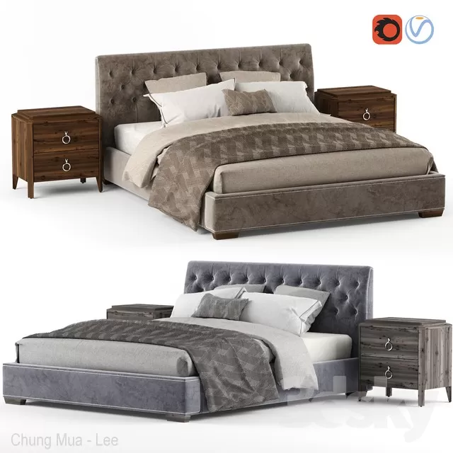 3DSKYFREE – BED 3DS MAX MODELS