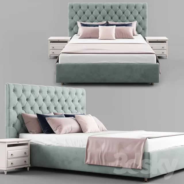 3DSKYFREE – BED 3DS MAX MODELS