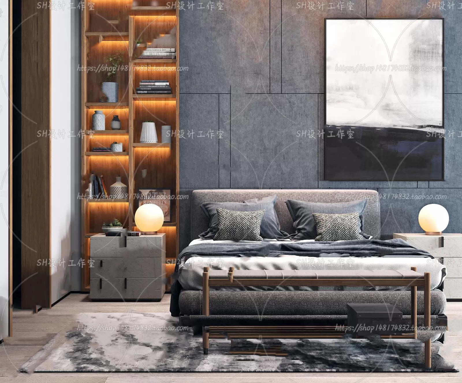 3DSKYFREE – BED 3DS MAX MODELS