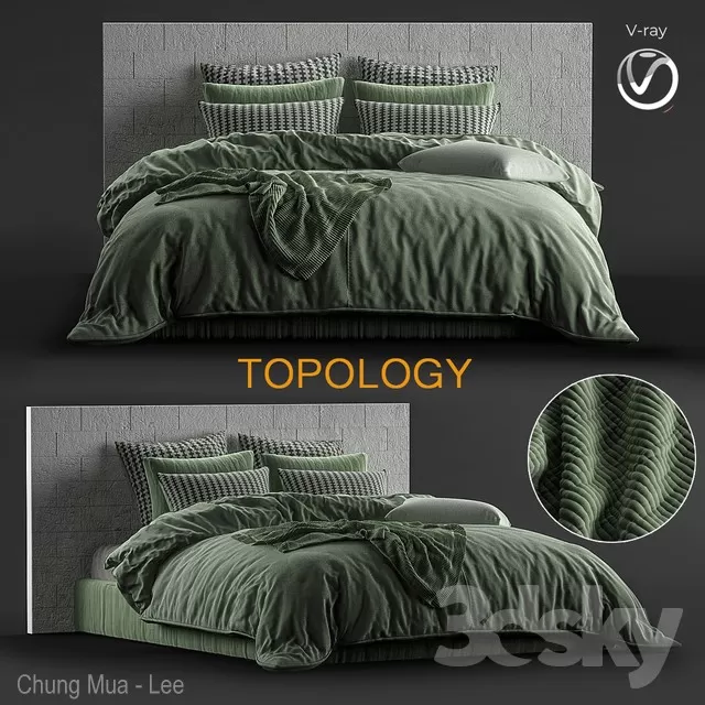 3DSKYFREE – BED 3DS MAX MODELS