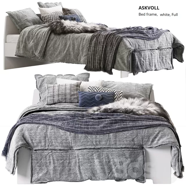 3DSKYFREE – BED 3DS MAX MODELS