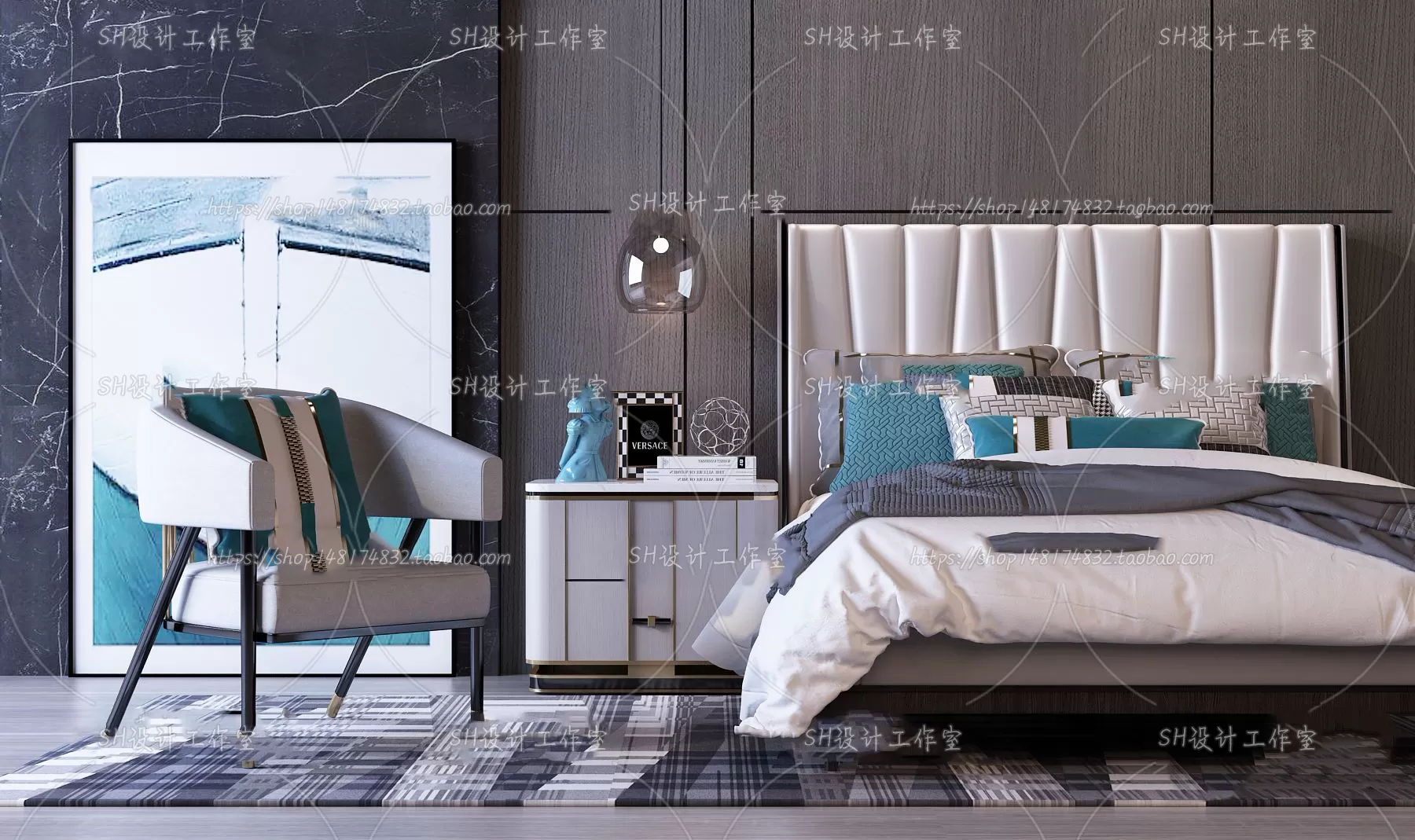 3DSKYFREE – BED 3DS MAX MODELS