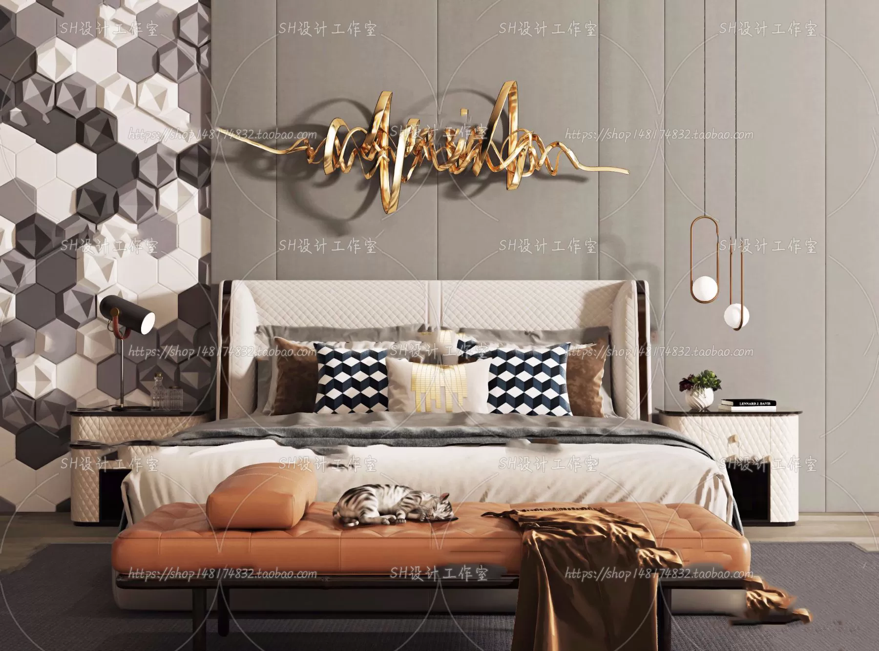 3DSKYFREE – BED 3DS MAX MODELS