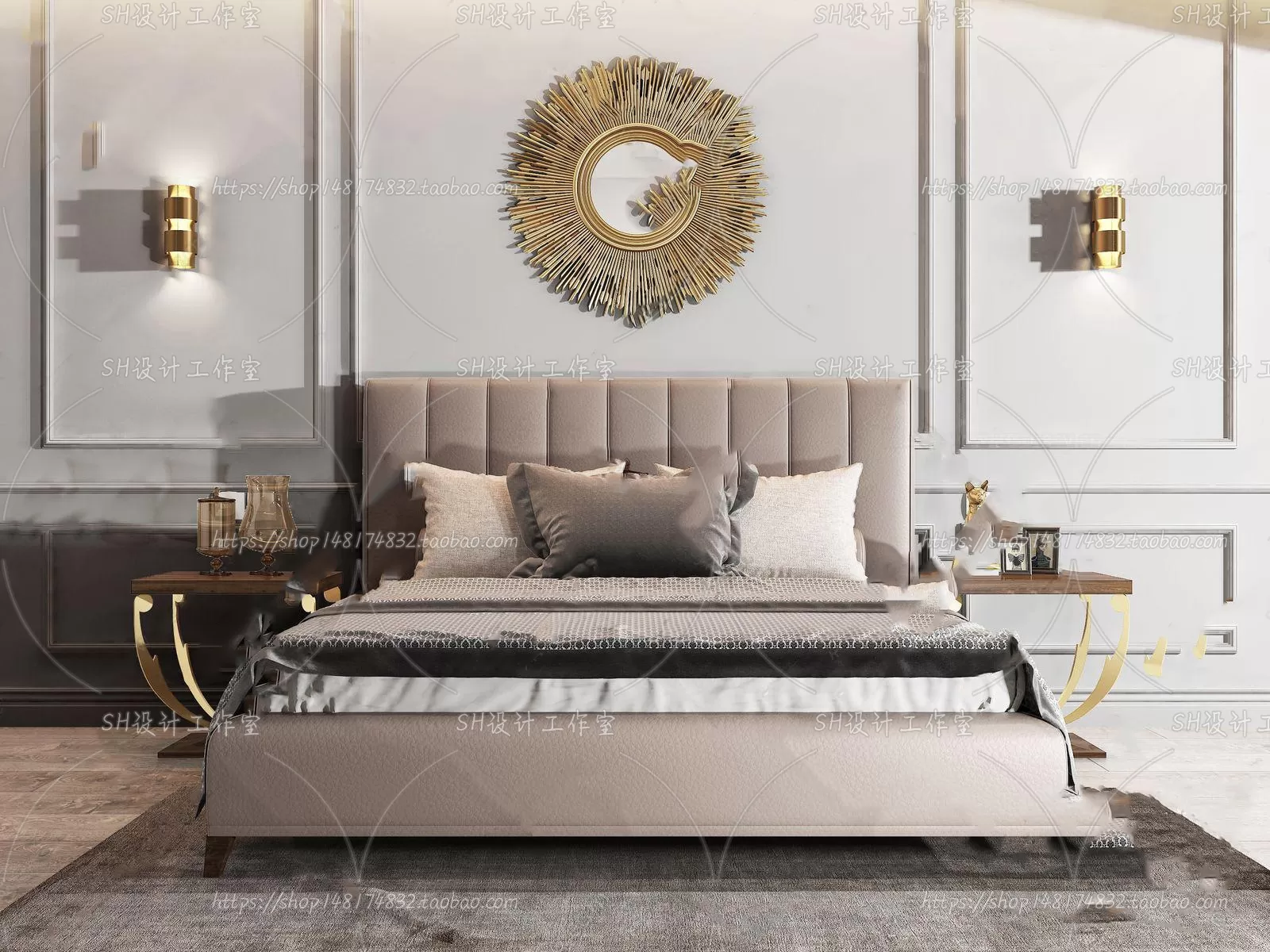 3DSKYFREE – BED 3DS MAX MODELS