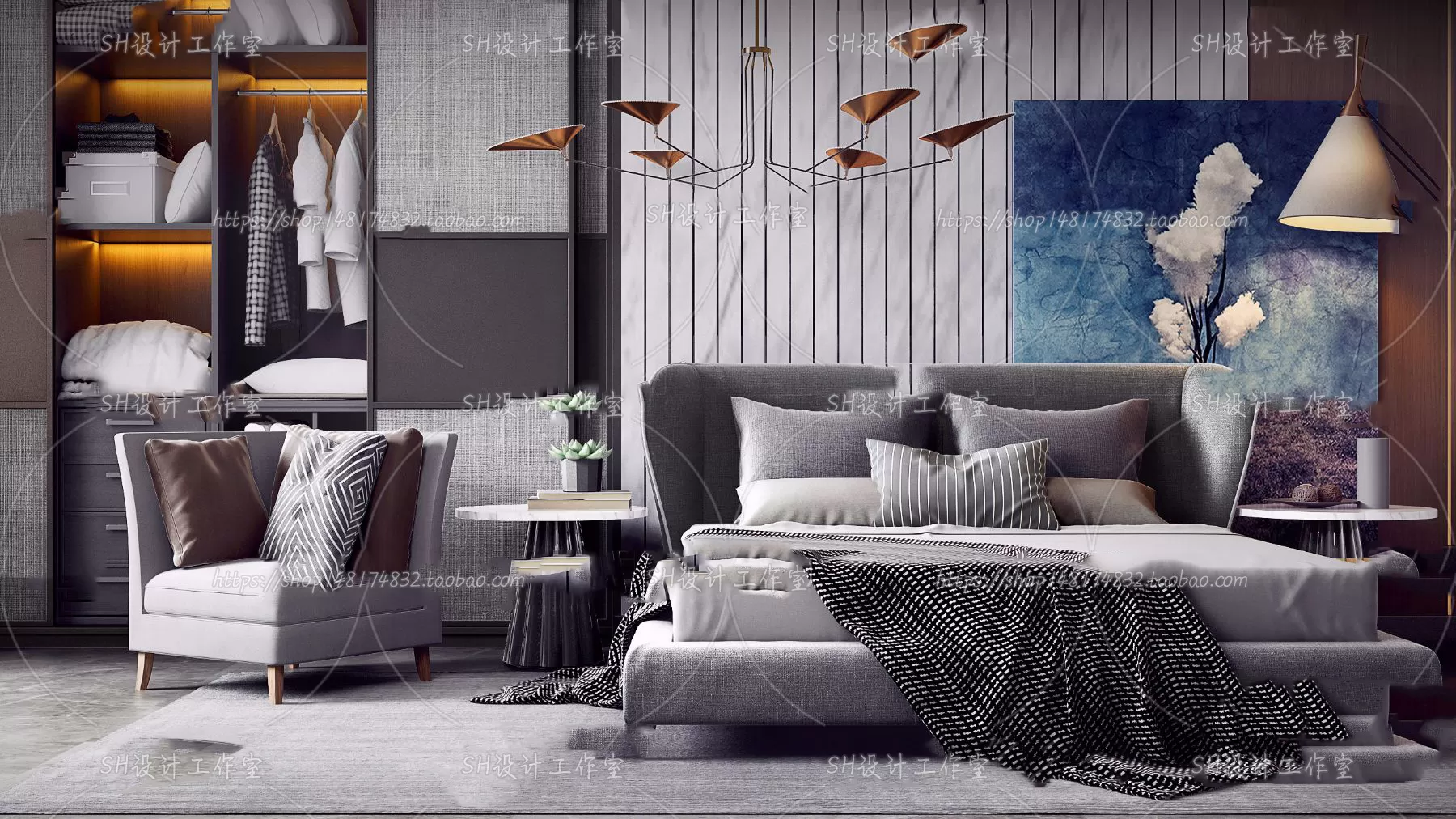 3DSKYFREE – BED 3DS MAX MODELS