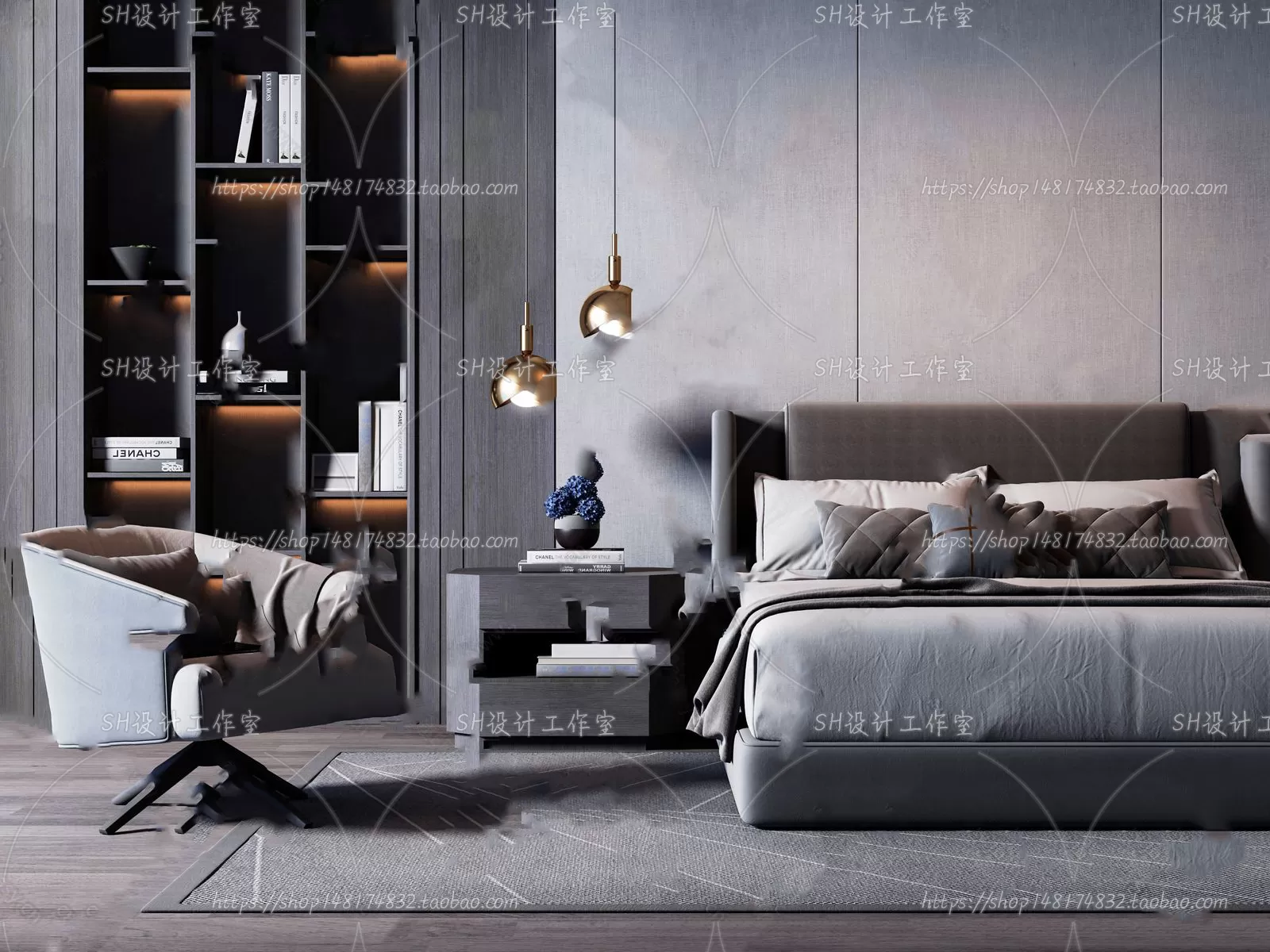 3DSKYFREE – BED 3DS MAX MODELS