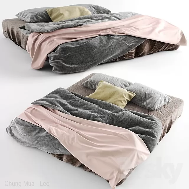 3DSKYFREE – BED 3DS MAX MODELS