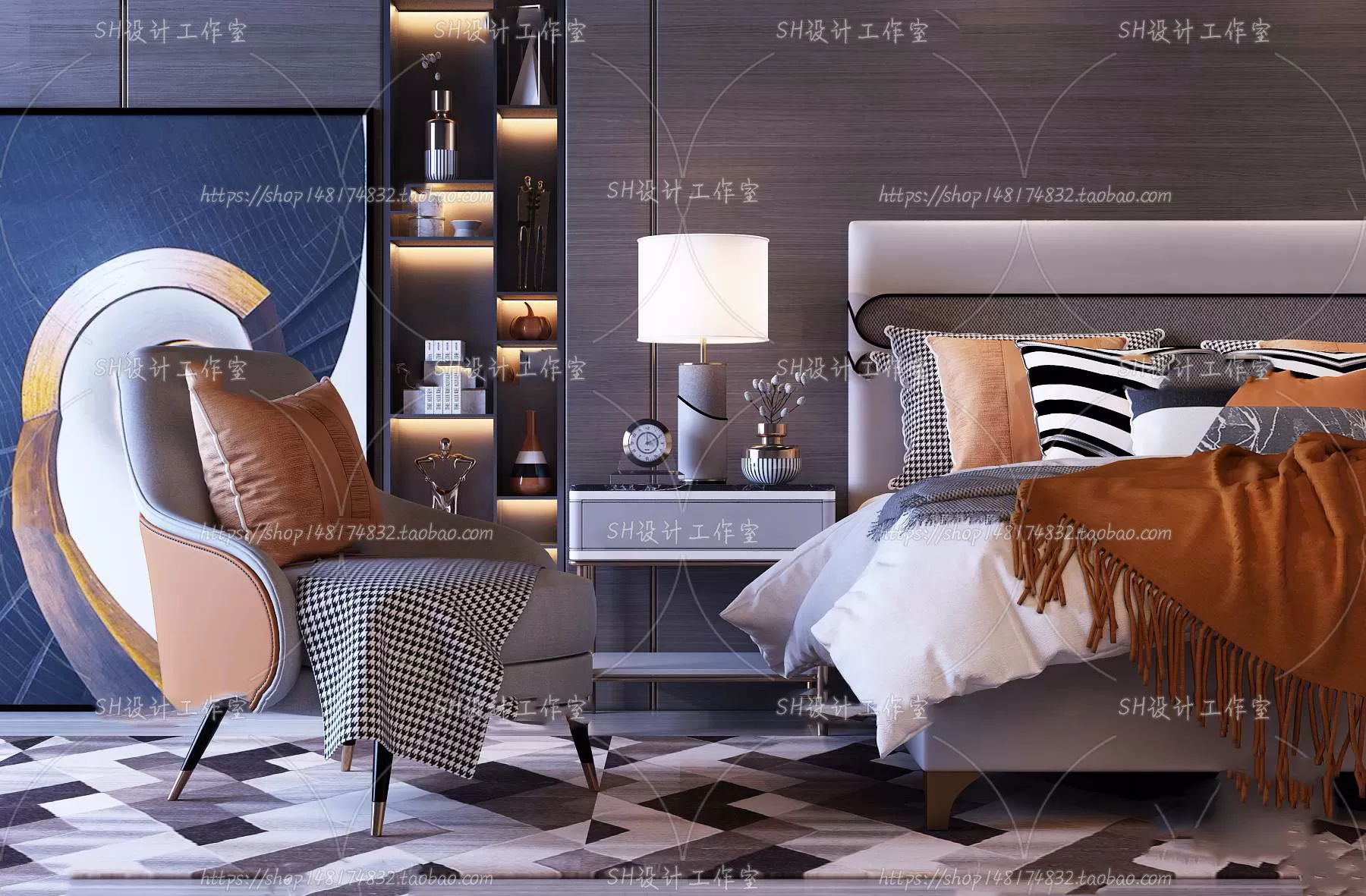 3DSKYFREE – BED 3DS MAX MODELS