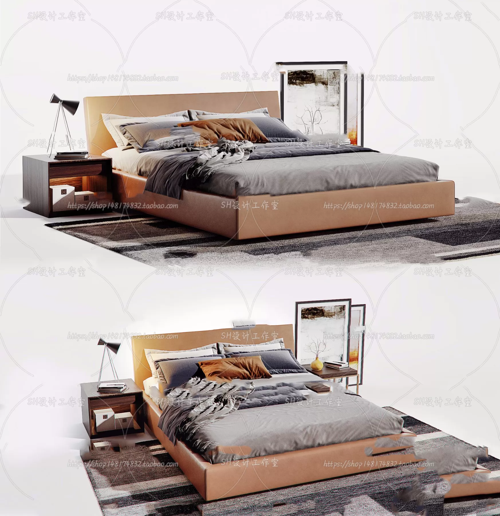 3DSKYFREE – BED 3DS MAX MODELS