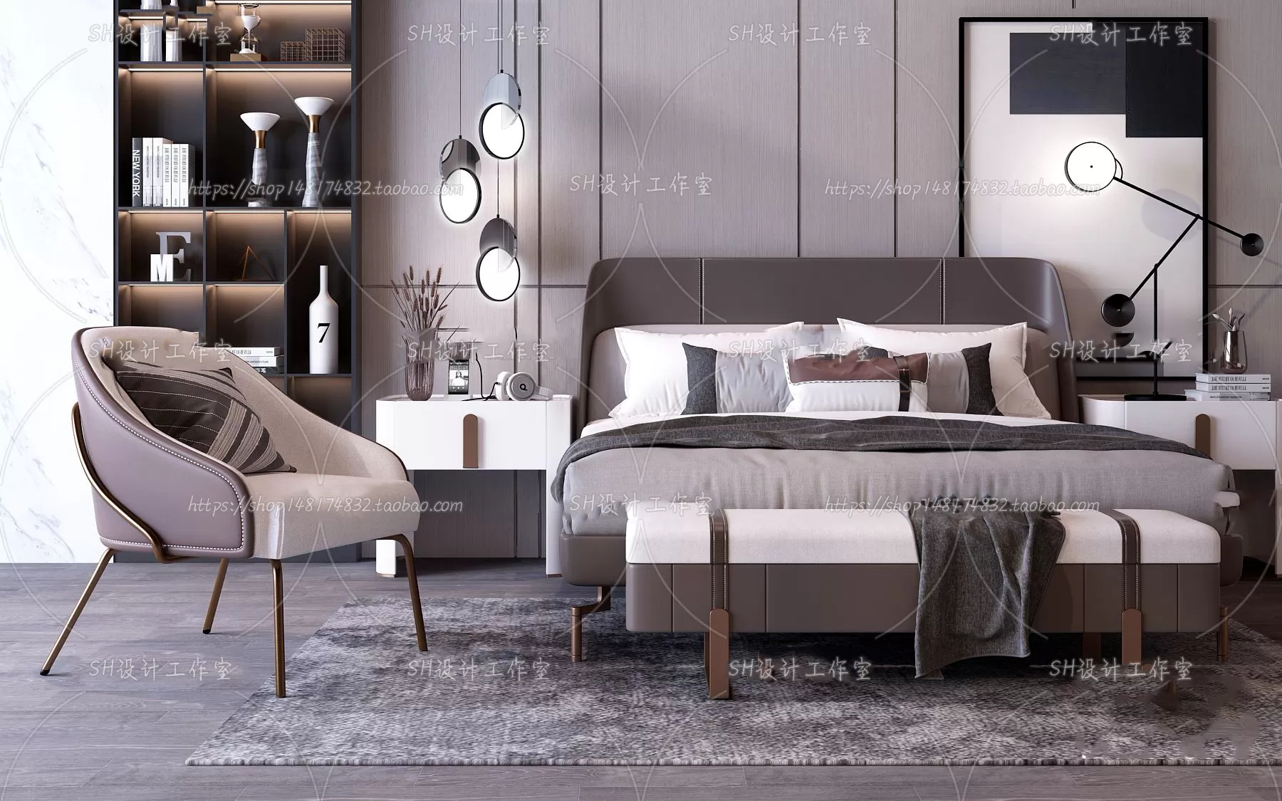 3DSKYFREE – BED 3DS MAX MODELS