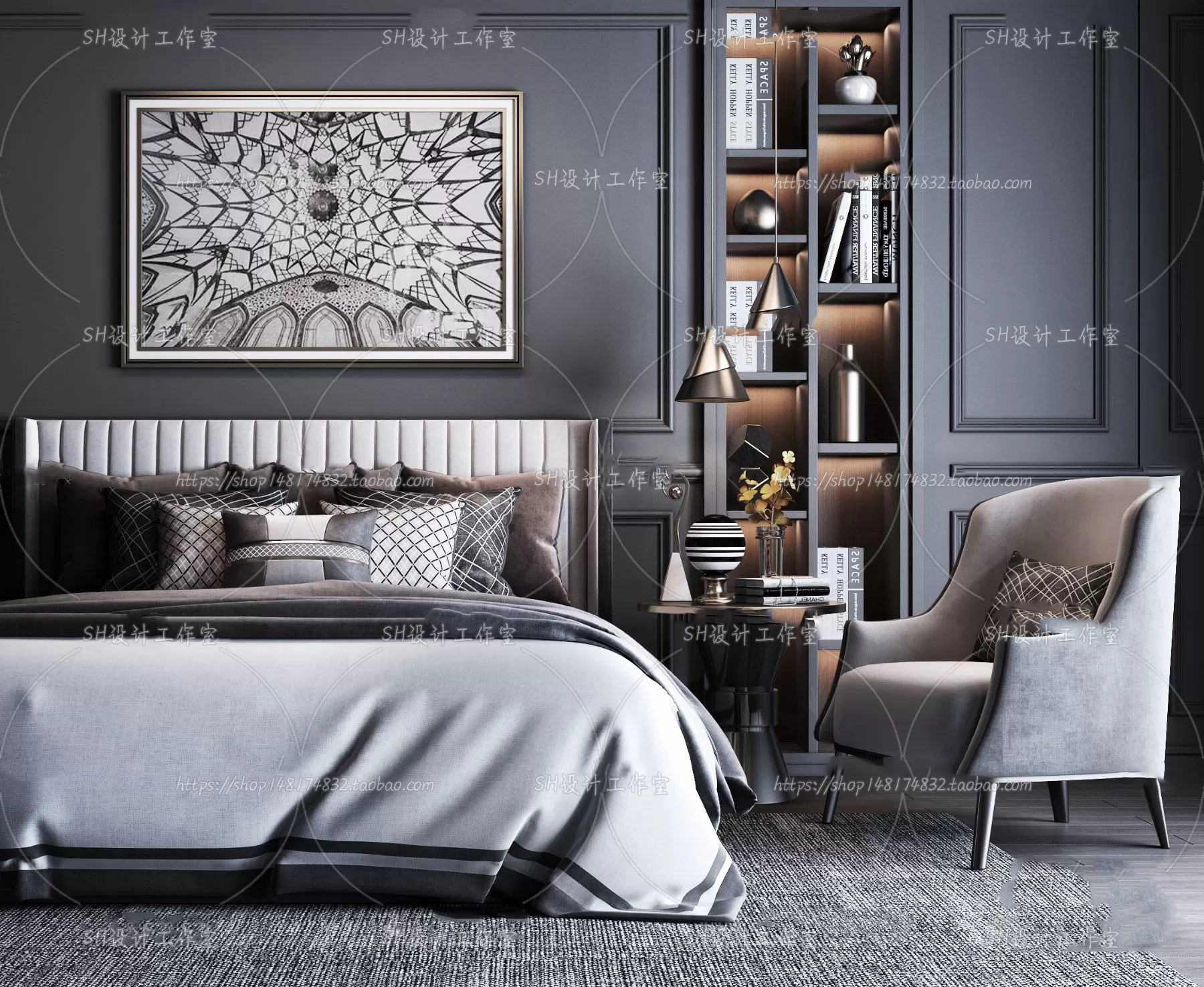 3DSKYFREE – BED 3DS MAX MODELS